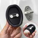 12 PCS Car Silicone Door Latch Protective Cover Guard Car Decorations Car Door Lock Latches Silent Shock Cover Vehicle Doors Locks Guard Stopper Car Protector Accessories for Most Vehicles