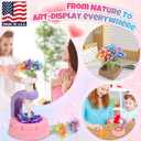 2 x R RUCKERCO Flower Bouquet Craft Kits, DIY Arts and Crafts for Kids 4-6-8,Kids Crafts and Toys for Girls Toddler Activities Girl Art, 4 5 6 7 8+Year Old Girl Birthday Gifts Ideas Gifts for Girls 8-12, Small