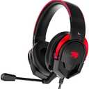 IMYB A88 Gaming Headset with Microphone, Stereo Wired Noise Cancelling Over-Ear Headphones with Mic for Pc, Ps5, Xbox One Series X/s, Ps4, Computer, Laptop, Mac, Nintendo, Gamer (Red)