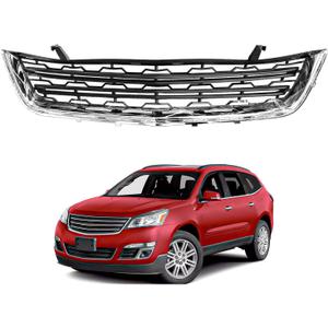 Front Bumper Lower Grille with Chrome Molding Compatible with 2013-2017 Chevy Traverse LS LT Replacement #GM1036154C