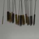 16Pcs Tube Cleaning Brush,Brass Stainless Steel Engine Cleaning Brushes,12 inch Long Round Wire Pipe Cleaner for Deep Pipes,Auto Parts, Engine Parts,8 Sizes