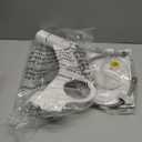 Ultra-Slim Bidet Attachment, Posterior&Feminine Wash-(Retractable Dual Nozzles), Non-Electric Bidet Attachment for Toilet Seat, Adjustable Fresh Cold Water Pressure, Stainless Steel Inlet (White)