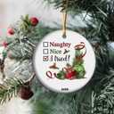 2025 Christmas Tree Ornaments - Christmas Keepsake, Ceramic Decoration (C10)