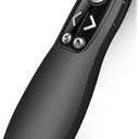 Air Mouse 2-in-1 USB Type C Presentation Clicker Wireless Presenter Remote for PowerPoint, Powerpoint Clicker with Volume Control PowerPoint Slide Advancer for Mac, Computer, Laptop