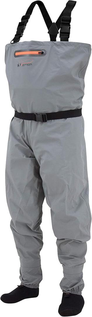 FROGG TOGGS Canyon II Breathable Waterproof Stockingfoot Fishing Chest Wader for Fishing (Large, Gray)