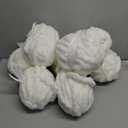 Cozyful Chunky Yarn for Hand Knitting - #10 Chunky Chenille Yarn, Jumbo Big Thick Chunky Yarns for Crocheting, Super Bulky Chunky Knit Blanket Yarns, 8 Skein (25 yds 8 oz Each Skein), Cream