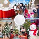 Luces 200 PCS Snow Balls for Kids Indoor, Soft Artificial Fake Snow Ball, Plush White Balls for Parent-Child Interactive Activities, Xmas Decorations for Tree