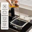 2 Pack Suction Cup Sink Strainer with Net, Suction Cup Sink Strainer Mesh Bags, Sink Strainer Basket for Food Waste Suction Cup, Suction Cup Sink Strainer With Mesh Bag Drainer Basket, 200 Pack Net