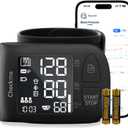 Checkme Wrist Blood Pressure Monitor for Home Use, Bluetooth Blood Pressure Machine, Digital LCD Display BP Monitor with Voice Broadcast, Adjustable Blood Pressure Cuff 5.3-8.5 Inch, Compatible App