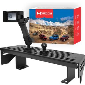 2026 2025 Tacoma Phone Mount for 2024 2025 2026 Toyota Tacoma Metal Platform Phone Mount 2024 Tacoma Dash Cell Phone Holder (Only for 14Inch Screen/No Drill Installation)