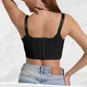 QDN Underwire Full Coverage Bra  Supportive, Comfortable Push Up Bra for Back Fat and Side Smoothing (Black, XL)