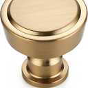 Ravinte 30 Pack Champagne Bronze Kitchen Cabinet Knobs Single Hole Round Dresser Knobs Cabinet Hardware for Kitchen Dresser Drawers