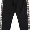 FOCO Men's NHL Team Color Stripe Logo Track Suit Pants (Black, L)