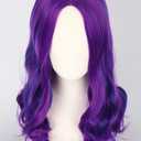 Topcosplay Purple Mixed Blue Wigs for Wig Halloween Costume Cosplay