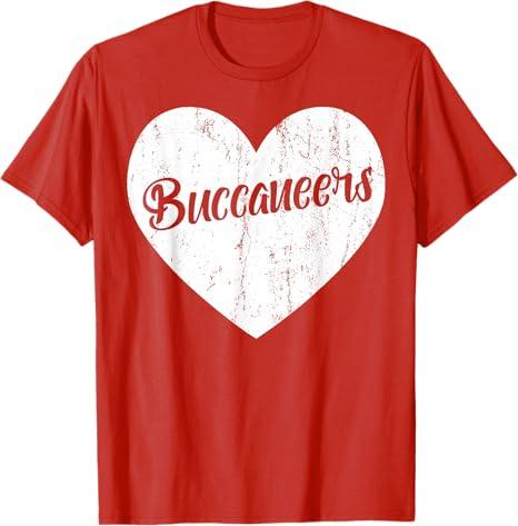 Buccaneer School Sports Fan Team Spirit Mascot Heart Gift T-Shirt XS Kids 6