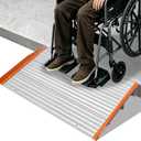 LIEKUMM 3" Rise Threshold Ramp for Wheelchairs, 34" Wide, 1000 lbs Capacity