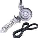 Belt Tensioner Assembly With Pulley With Serpentine Belt Compatible With 2011-2016 Chevy Cruze 2012-2019 Sonic 2013-2020 Trax 2016 Cruze Limited 2013-2020 Buick Encore Replace#55565236 5PK1400