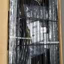 VIPEK V5 Plus Large Portable Closet Rack Freestanding Wardrobe Closet, Multi-Functional Clothes Rack Heavy Duty Metal Clothing Rack for Hanging Clothes, 85.4" L x 15.7" W x 76.4" H, Black