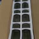 Hewory Glass Tealight Candle Holder: 24 Pcs Dark Green Votive Tea Lights Candle Holder, Ribbed Tea Light Holders Fall Decorations for Thanksgiving Table Centerpiece Wedding Party Home Decor