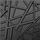 LEVOWAY 33 Pack 3D Wall Panels for Interior Wall Decor, 12''x12'' Black Accent Textured Wall Panels, Wall Covering Panles for Living Room, Gaming Room, TV Background, Cover 32 Sq.Ft