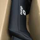 Diono Solana, No Latch, Single Backless Booster Car Seat, Lightweight, Machine Washable Covers, Cup Holders, Black