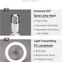 Low Profile Ceiling Fan Light with Remote Control 2-in-1 Multifunctional Round Modern Dimmable Electric E27 Ceiling Fan Kit with Lights for Home Bedrooms Kitchen Office (Grey)