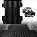 TripleAliners Truck Bed Mat Compatible with 2020-2025 2026 Chevy Silverado/GMC Sierra 2500 3500HD Accessories 6.8FT Liner All-Weather Protection TPE Heavy Duty Bed Mat(No for Factory 5th Wheel System)