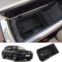 LUWU for 2025 2026 BMW iX Center Console Organizer 2022-2026 BMW iX xDrive45 xDrive60 M70 Armrest Storage Box Armrest Organizer Insert Tray 2025 iX i20 Armrest Console Organizer BMW iX Accessories