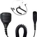Handheld Speaker Mic for Motorola Walkie Talkie APX4000 APX6000 APX8000 APX1000 XPR7550E XPR6350 XPR6550 XPR7350 XPR7550 XPR7580 2 Way Radio with 3.5mm Listen Only Earpiece