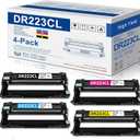 DR223 DR223CL Drum Unit Set 4 Pack Replacement for Brother DR223CL DR-223 DR-223CL Drum MFC-l3770CDW Drum for MFC-l3710CW MFC-l3750CDW HL-l3270CDW Printer (1Black, 1Cyan, 1Magenta, 1Yellow)