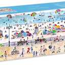 Michael Storrings Summer Fun Panoramic Puzzle, 1,000 Pieces, 39” x 14” – Landscape Beach Jigsaw Puzzle with Colorful Artwork – Thick, Sturdy Pieces, Challenging Family Activity