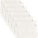Gerber Baby Unisex Muslin Burp Cloths 6-Pack, Vanilla, Large Size 20" x 10"