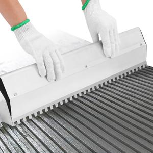 Tile Tools 24'' Large Tile Trowel 2/5" x 2/5" Square Notch Trowel Tile Adhesive Spreader, Perfect for Large Tiles Flooring & Tiling Masonry Hand Trowel