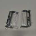 TGLIFEVER Christmas Garland and Stocking Hangers for Mantle, Adjustable 2 in 1 Mantel Stocking Holders with Foldable Double Hooks, Heavy Duty No Drill Fireplace Garland Hooks for Xmas Home Decoration (A-Black-2 Packs)