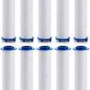 Shower head Filters 10 Pcs, Ion Shower Drops Head Filter, PP Cotton Filtered Shower Handheld, Filter Element Multiple Specifications, Suitable for Different Models of Shower Heads (White, 7cm/2.75in)