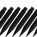10 Pack Solar Light Stakes Replacement (Fit for Pole Inner Diameter 0.73 inch), ABS Reinforced Ground Spikes with Wire Holes for Outdoor Solar Light Pathway Christmas Landscape Garden Deco