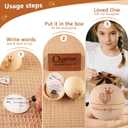 Personalized I Love You Unique Graduation Gift for Daughter Her Teenage Girls,Christmas Valentines Birthday Gifts for Daughter from Mom Dad Mother Father,Wooden Round Box with Funny Cards & Coin