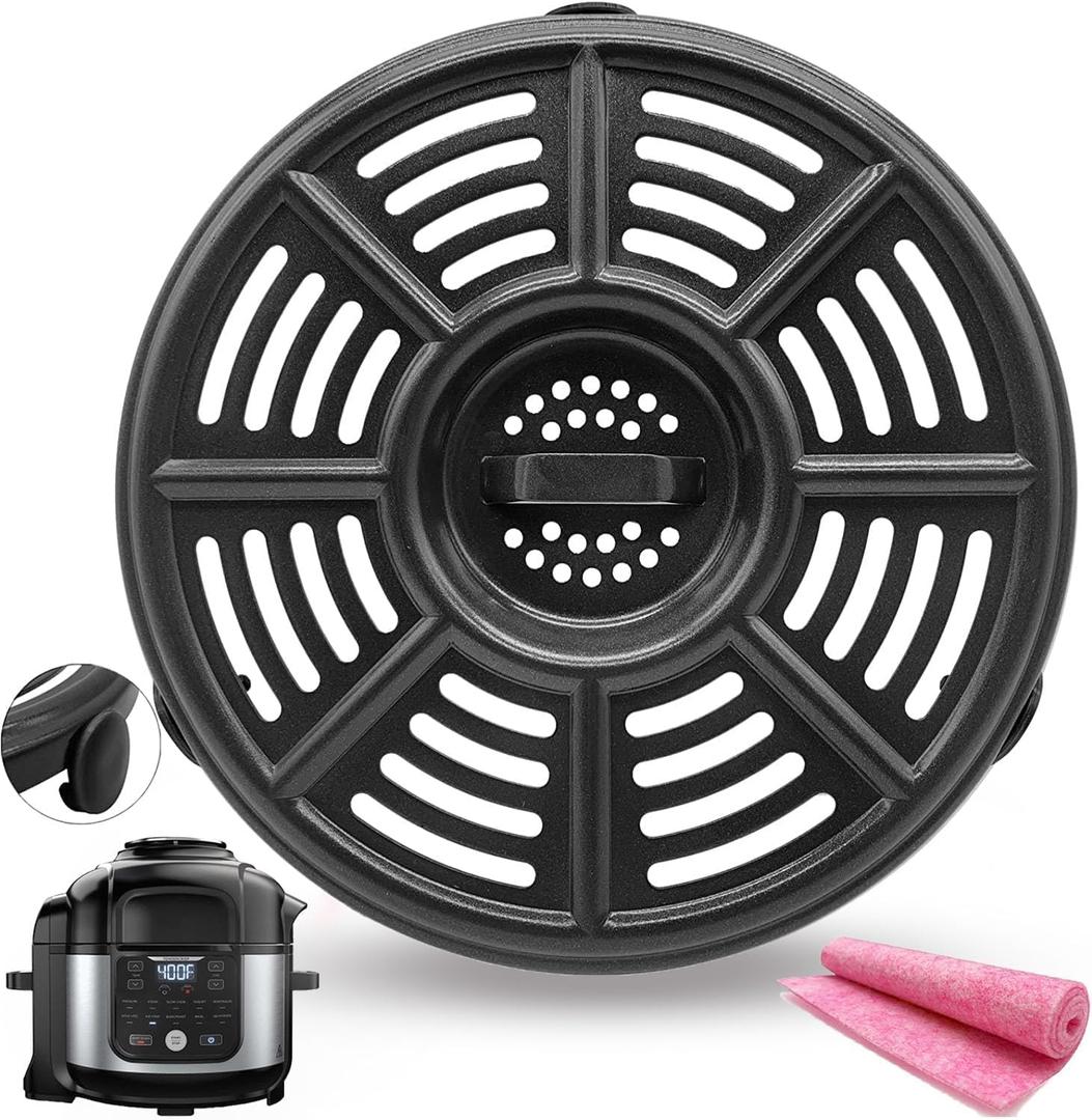 6.5QT Air Fryer Replacement Rack for Ninja OS300/OS301/FD302/FD305/OP302 Foodi Pressure Cooker Air Fryers, Upgraded Grill Crisper Plate Pan Tray Grate Grid Shelf for Ninja 6.5QT Air Fryer
