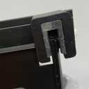 SAGUD 2pcs Bathroom Shelf Wall Mounted Hidden Foldable Shelves for Compact Camper Storage 12inch Waterproof Metal Shower Rack for Laundry Toilet Room RV Wall Organizer, Black