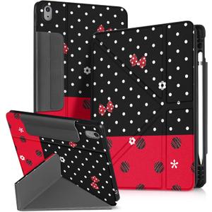 for iPad A16 Case/10th Generation Case - 10.9 Inch 2022 Tablet Cover with Pen Holder for Women Boys Girls Men Cute Cartoon Cool Funny Funda for iPad 11th 11 Inch 2025, RD WT Point (Red Point Mini)