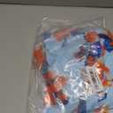 GRACE KARIN Women Strapless Dress Casual Loose Ruched Long Maxi Dress with Pockets (Large, Floral-light Blue+orange)