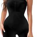 Strapless Shapewear Bodysuit Butt Lifter Body Shaper for Women Under Dress Tummy Control full Body Shapewear (2X-Large, Black)