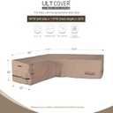 ULTCOVER Patio L-Shaped Left Facing Sofa Cover Waterproof for 6-Seater Outdoor Sectional Furniture Couch 85W (Left Side) x 110W (Back Length)