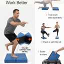 StrongTek 2-in-1 Foam Balance Pad and Kneeling Pad, 15.8 or 19 in Sizes, Extra large