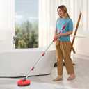 2 x 2 Pack Upgraded Spin Mop Replace Scrub Brush Compatible with O Cedar EasyWring 1 Tank, Great for Kitchen, Deck, Bathroom and Shower Floor Scrubber Head