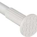 ZOCONE Tension Curtain Rod 51-168In(4-14Ft),No Drill Curtain Rods for Window Outdoor Patio,Adjustable Shower Curtain Rod for Bathroom Renter Friendly,Heavy Duty Extra Long Tension Rod Never Rust,White