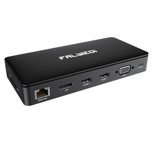USB C Laptop Docking Station, 15 in 1 Dock with 4K Triple Display Multiport Adapter and 3 Monitors Compatible for MacBook/Dell/HP/Lenovo (2 HDMI, DP, VGA, USB Ports, RJ45, SD/TF, Mic/Audio, PD) Black