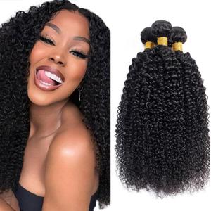 Loose Curly Bundles Human Hair Natural Black Color Peruvian Virgin Hair 3 Bundles 16 18 20 Inch Curly Bundle Soft Hair Extensions