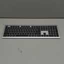 TECKNET Bluetooth Keyboard Rechargeable, 4-Device Free Switching (2.4G+BT), Ultra-Slim Full Size Wireless Keyboard, Quiet Typing, for PC/Laptop/Smart TV/Phone, Adjustable Stand, 12 Multimedia Keys (Black)