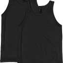 Hanes Mens Performance Tank, X-Temp Moisture-Wicking Tank Top, Solid Colors, 2-Pack (Medium, Black)
